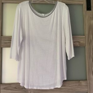 Sz XL lightweight netting, white w/ grey trim